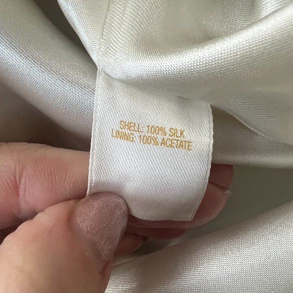 Kate Spade Kylie 100% silk geometric pencil midi skirt size 6 PLEASE READ - Picture 16 of 16